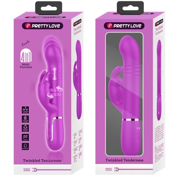 PRETTY LOVE - COALE RABBIT VIBRATOR PEARLS VIOLET - Image 10