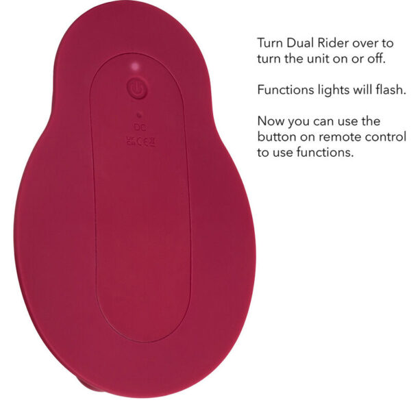 CALEXOTICS - RIDER MASSAGER DOUBLE MOTOR REMOTE CONTROL RED - Image 15