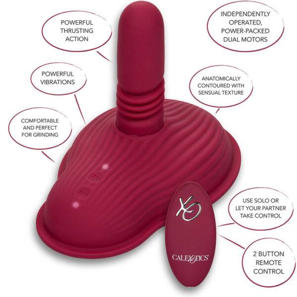 CALEXOTICS - RIDER MASSAGER DOUBLE MOTOR REMOTE CONTROL RED - Image 16