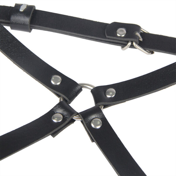 SUBBLIME - LEATHER WAIST AND LEG HARNESS BLACK ONE SIZE - Image 5