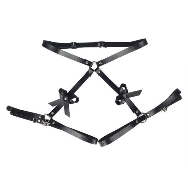 SUBBLIME - LEATHER WAIST AND LEG HARNESS BLACK ONE SIZE - Image 4