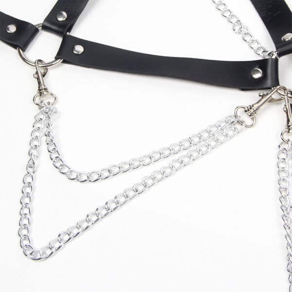 SUBBLIME - HARNESS BRA WITH CHAINDETAIL ONE SIZE - Image 5