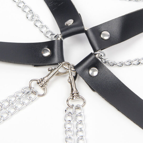 SUBBLIME - HARNESS BRA WITH CHAINDETAIL ONE SIZE - Image 4