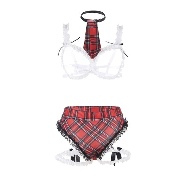 SUBBLIME - SEXY SCHOOLGIRL COSTUME WITH BRA - Image 5