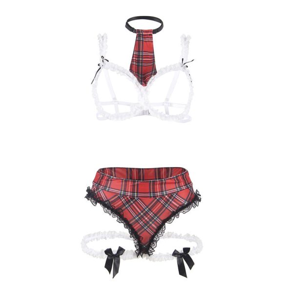 SUBBLIME - SEXY SCHOOLGIRL COSTUME WITH BRA - Image 4