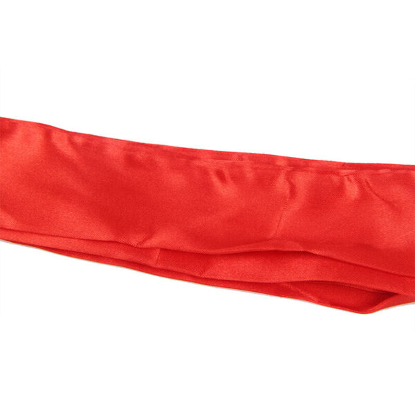 SUBBLIME - TRANSPARENT FABRIC ROBE WITH LACE DETAIL RED - Image 7