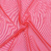 SUBBLIME - TRANSPARENT FABRIC ROBE WITH LACE DETAIL RED - Image 11