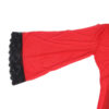 SUBBLIME - TRANSPARENT FABRIC ROBE WITH LACE DETAIL RED - Image 6