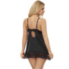 SUBBLIME - BABYDOLL WITH FLORAL PRINT CHEST BLACK - Image 3