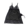 SUBBLIME - BABYDOLL WITH FLORAL PRINT CHEST BLACK - Image 4
