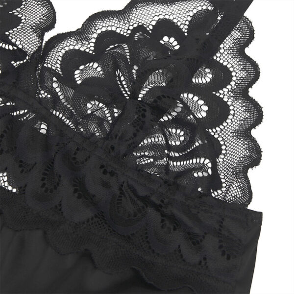 SUBBLIME - BABYDOLL WITH FLORAL PRINT CHEST BLACK - Image 9