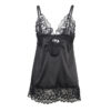 SUBBLIME - BABYDOLL WITH FLORAL PRINT CHEST BLACK - Image 6
