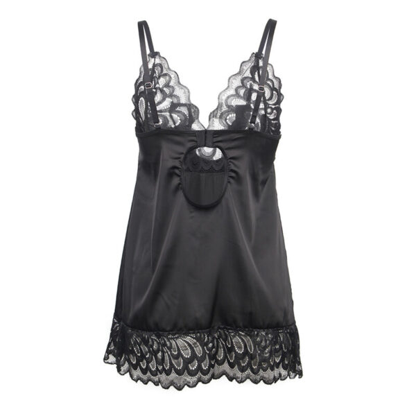 SUBBLIME - BABYDOLL WITH FLORAL PRINT CHEST BLACK - Image 6