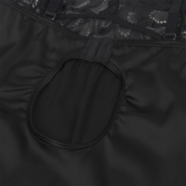 SUBBLIME - BABYDOLL WITH FLORAL PRINT CHEST BLACK - Image 13