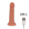 ONINDER - SMALL BOGOTÃ VIBRATOR DILDO 9 SPEEDS NATURAL 22 CM -O- 4.5 CM - FREE APP - Image 4