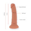 ONINDER - SMALL BOGOTÃ VIBRATOR DILDO 9 SPEEDS NATURAL 22 CM -O- 4.5 CM - FREE APP - Image 3