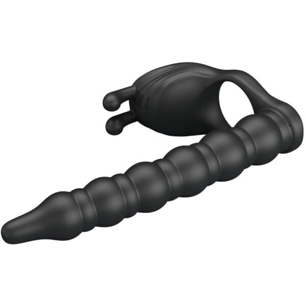 PRETTY LOVE - BLACKNEY PENIS RING WITH BLACK VIBRATOR PLUG - Image 3