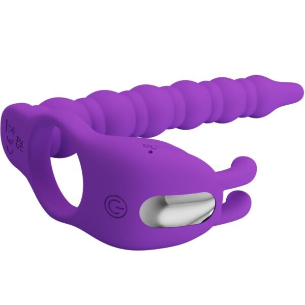 PRETTY LOVE - BLACKNEY PENIS RING WITH LILA VIBRATOR PLUG - Image 3