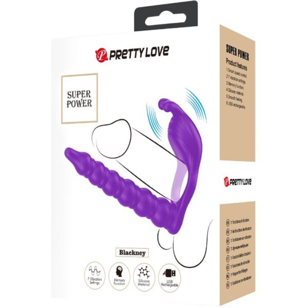PRETTY LOVE - BLACKNEY PENIS RING WITH LILA VIBRATOR PLUG - Image 6