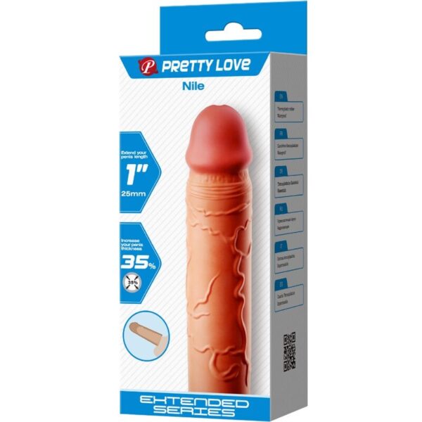 PRETTY LOVE - NILE PENIS EXTENDER COVER FLESH - Image 6