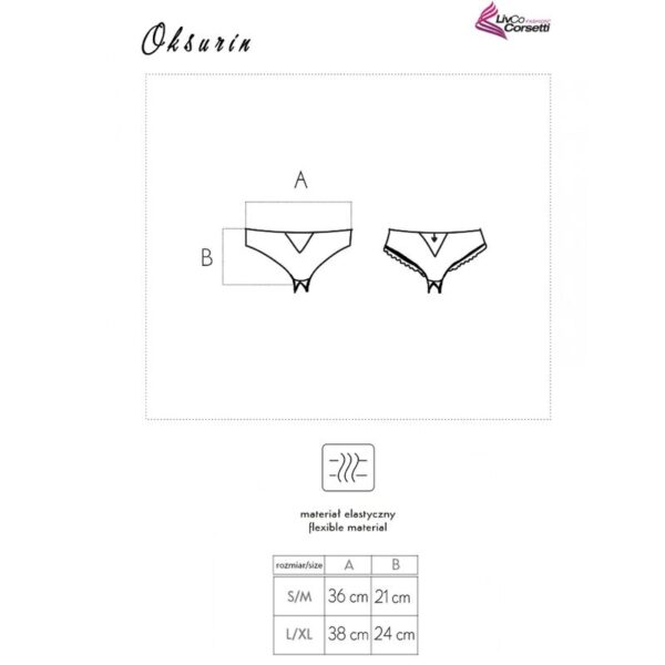 LIVCO CORSETTI FASHION - OKSURIN PANTY CROTCHLESS BLACK - Image 5