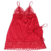 SUBBLIME - SATIN BABYDOLL WITH LACE RED - Image 6