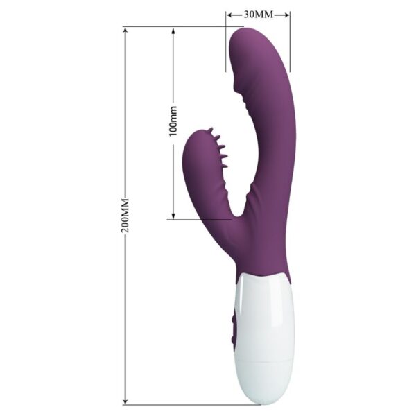 PRETTY LOVE - ANDRE RABBIT VIBRATOR & G-POINT STIMULATOR PURPLE - Image 7