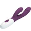 PRETTY LOVE - BUTTERFLY KISS RABBIT VIBRATOR & G-SPOT STIMULATOR PURPLE - Image 4
