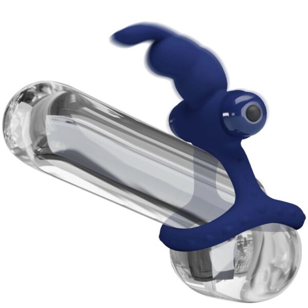 PRETTY LOVE - LUCHITO DOUBLE VIBRATING RING RABBIT BLUE - Image 6