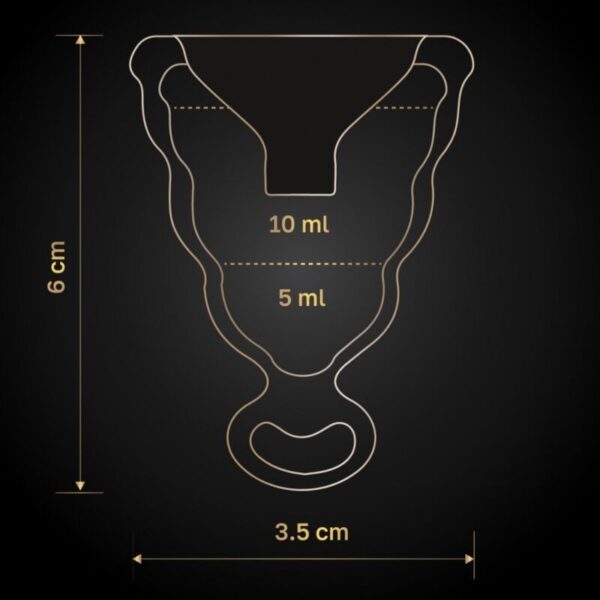 G-VIBE - GCUP BLACK MENSTRUAL CUP - Image 4