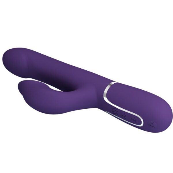 PRETTY LOVE - ZALIN RABBIT VIBRATOR PEARLS 4 IN 1 PURPLE - Image 7