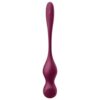 SATISFYER - LOVE BIRDS VARY VIBRATING BALLS FREE APP WINE RED - Image 2