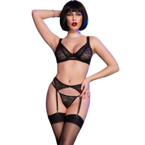 CHILIROSE - CR 4692 SET FOUR PIECES BLACK