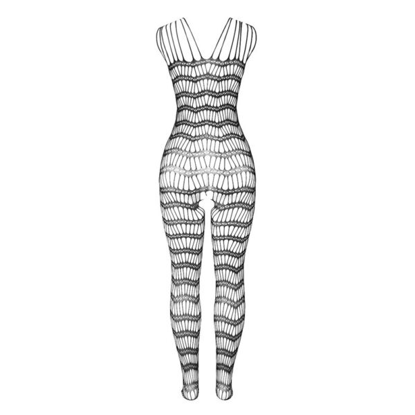 SUBBLIME - 951696 FISHNET CROTCHLESS BODYSTOCKING WITH STRAPS ON THE SHOULDERS BLACK ONE SIZE - Image 5