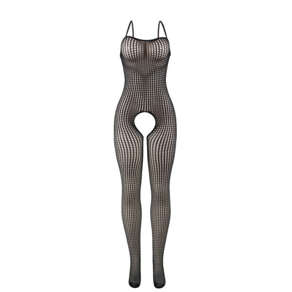 SUBBLIME - 951726 BLACK ELASTIC FISHNET CROTCHLESS BODYSTOCKING ONE SIZE - Image 4