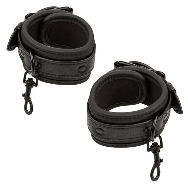 CALEXOTICS - NOCTURNAL BED RESTRAINTS LEATHER ADJUSTABLE BLACK - Image 4