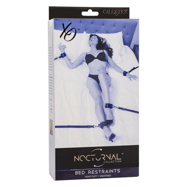 CALEXOTICS - NOCTURNAL BED RESTRAINTS LEATHER ADJUSTABLE BLACK - Image 7