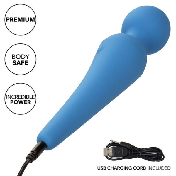 CALEXOTICS - COUTURE KIT VIBRATOR WAND 10 VIBRATIONS BLUE - Image 10