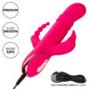 CALEXOTICS - JACK FANTASY TRIPLE HEATED VIBRATOR RABBIT PINK - Image 8