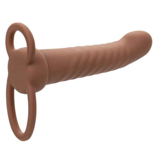 CALEXOTICS - MAXX RIBBED DUAL PENETRATOR 10 VIBRATIONS BROWN - Image 3