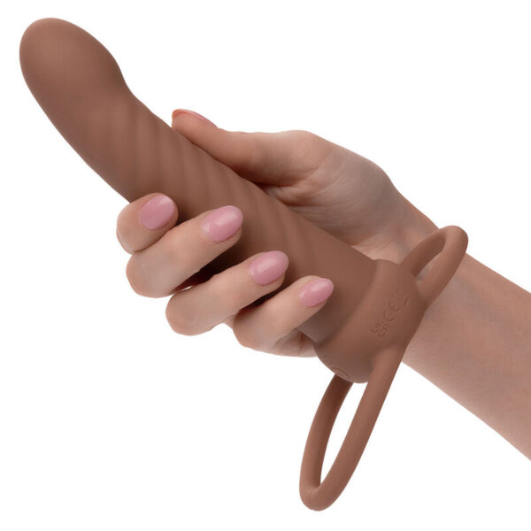 CALEXOTICS - MAXX RIBBED DUAL PENETRATOR 10 VIBRATIONS BROWN - Image 7
