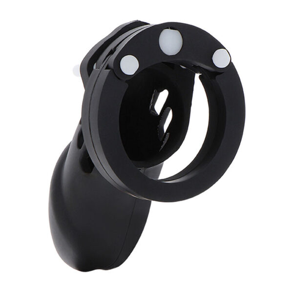HIDDEN DESIRE - EXTREME CHASTITY COCK CAGE SILICONE SIZE L BLACK - Image 2