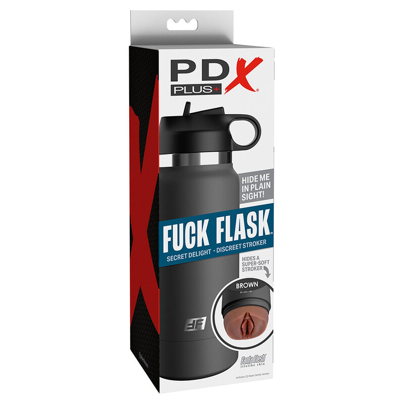 PDX PLUS - FUCK FLASK VAGINE DISCRET STROKER BROWN MODEL 2 - Image 6