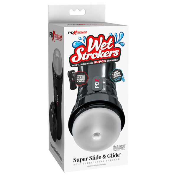 PDX EXTREME - SLIDE & GLIDE SELF-LUBRICATING MASTURBATOR CLEAR - Image 5