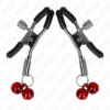 KINK - DOUBLE BELL NIPPLE CLAMP RED 6 CM - Image 2