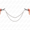 KINK - NIPPLE CLAMPS WITH 2 THICK CHAINS SILVER 20/23 CM - Image 2