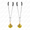 KINK - THIN BELL NIPPLE CLAMPS GOLD 7 CM - Image 2