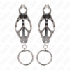 KINK - O-RING JAPANESE CLOVER NIPPLE CLAMPS SILVER - Image 2