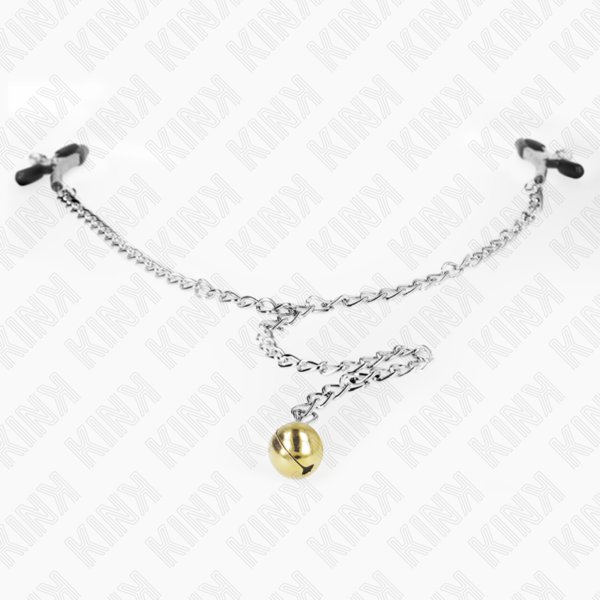 KINK - CHAIN NIPPLE CLAMPS WITH BELL 30 CM - Image 3