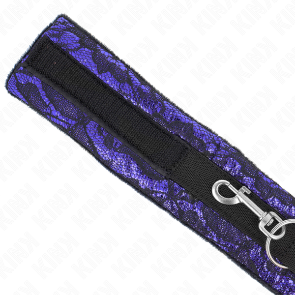 KINK - SHORT VELVET LACE NECKLACE WITH BELT 105 CM WITH NYLON TRIM 44 X 5.5 CM - Image 5